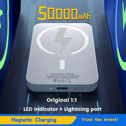 Magnetische Powerbank 500.000 mAh -Drahtloses Schnellladen