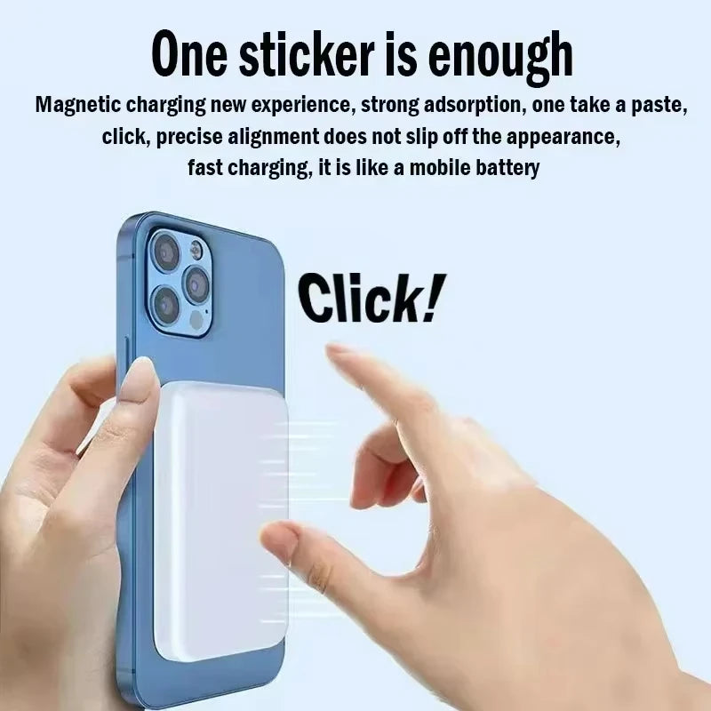 Magnetische Powerbank 500.000 mAh -Drahtloses Schnellladen